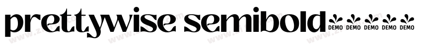 prettywise semibold字字体转换